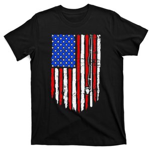 Fishing Retro Fishing Patriotic Fishing T-Shirt