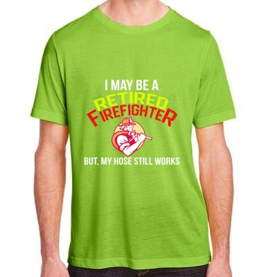 Funny Retired Fire Gift Firefighter Retiret Adult ChromaSoft Performance T-Shirt