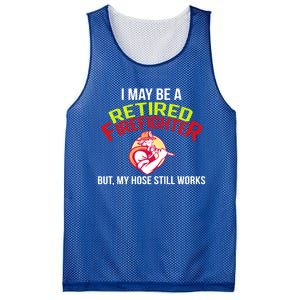 Funny Retired Fire Gift Firefighter Retiret Mesh Reversible Basketball Jersey Tank