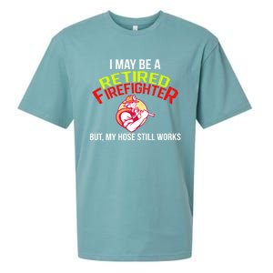 Funny Retired Fire Gift Firefighter Retiret Sueded Cloud Jersey T-Shirt