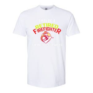 Funny Retired Fire Gift Firefighter Retiret Softstyle CVC T-Shirt