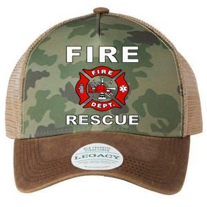 FIRE RESCUE FIRE FIGHTER FIREMAN Legacy Tie Dye Trucker Hat