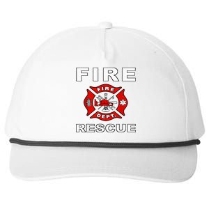 FIRE RESCUE FIRE FIGHTER FIREMAN Snapback Five-Panel Rope Hat