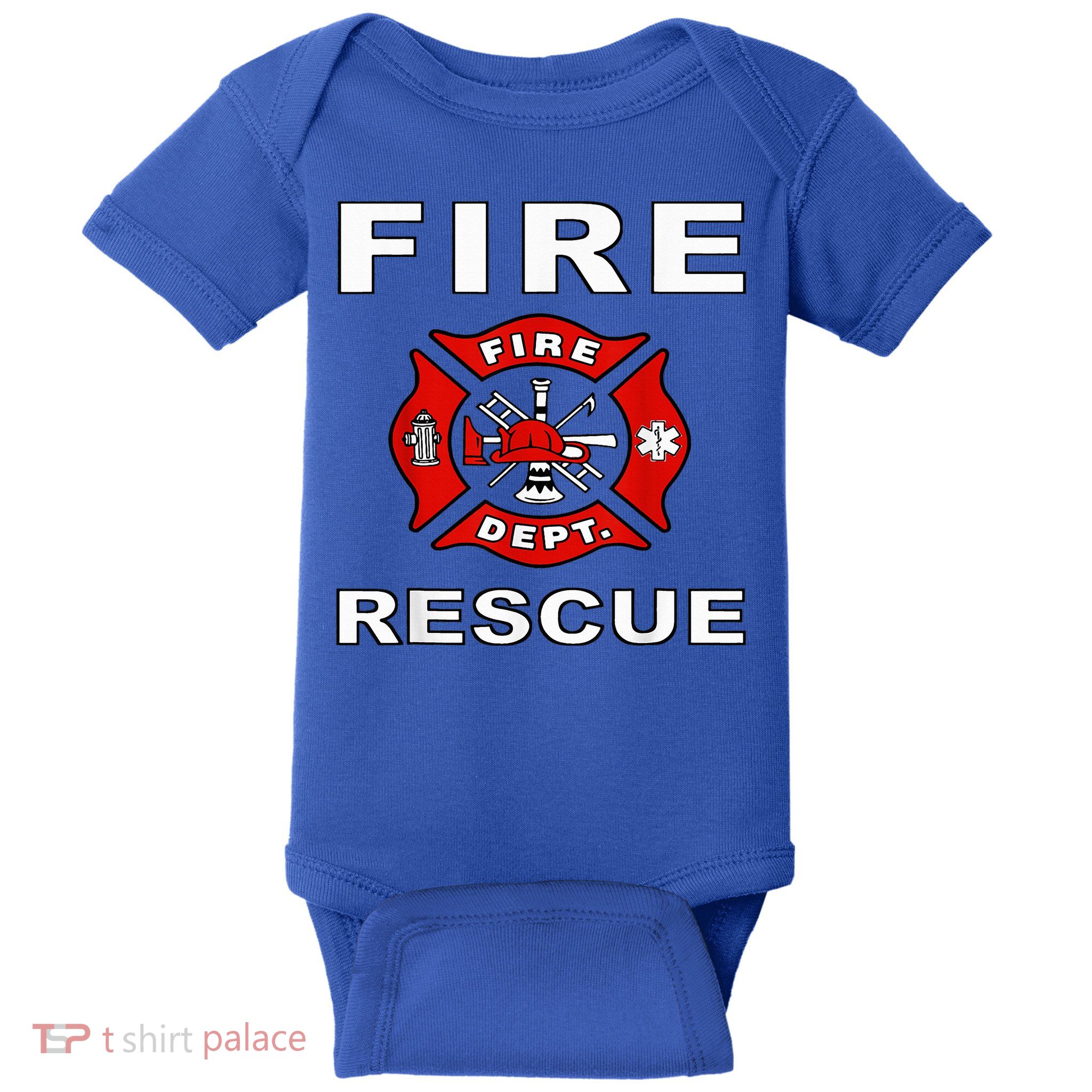 FIRE RESCUE FIRE FIGHTER FIREMAN Baby Bodysuit