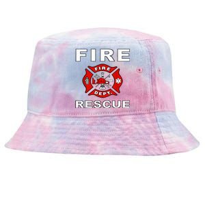 FIRE RESCUE FIRE FIGHTER FIREMAN Tie-Dyed Bucket Hat