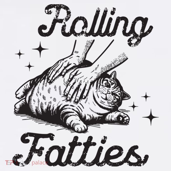 Funny Rolling Fatties Cat Lover Baby Bodysuit
