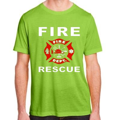 Fire Rescue Fire Fighter Fireman Adult ChromaSoft Performance T-Shirt