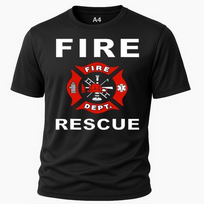 Fire Rescue Fire Fighter Fireman Cooling Performance Crew T-Shirt