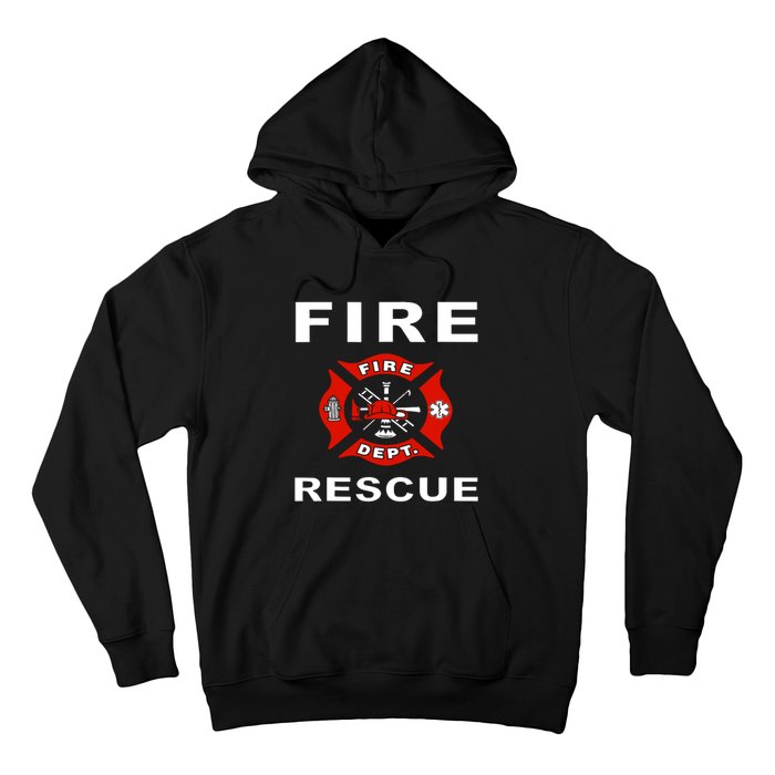 Fire Rescue Fire Fighter Fireman Hoodie