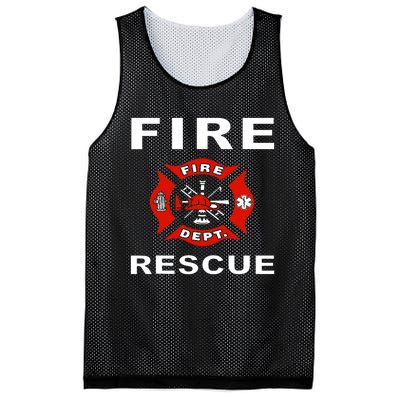 Fire Rescue Fire Fighter Fireman Mesh Reversible Basketball Jersey Tank