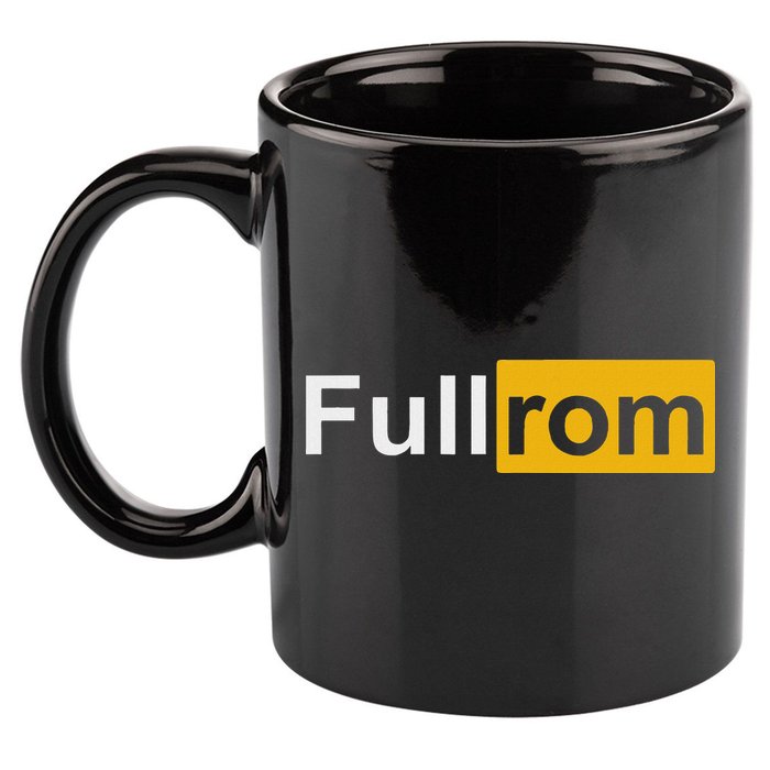 Full Rom Fitness Bodybuilding Gym Full Rom 11oz C Handle Ceramic Mug