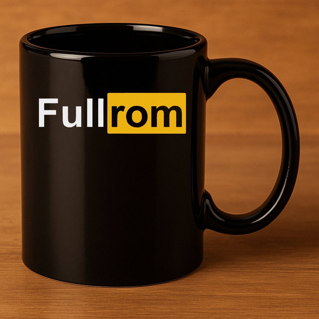 Full Rom Fitness Bodybuilding Gym Full Rom 11oz C Handle Ceramic Mug