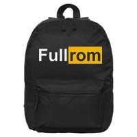 Full Rom Fitness Bodybuilding Gym Full Rom 16 in Basic Backpack