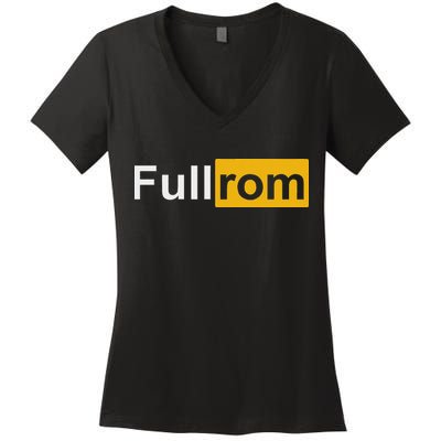 Full Rom Fitness Bodybuilding Gym Full Rom Women's V-Neck T-Shirt