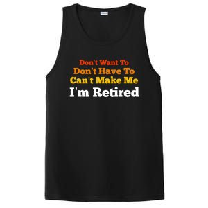 Funny Retirement For Adult, Sarcastic Graphic Tee PosiCharge Competitor Tank