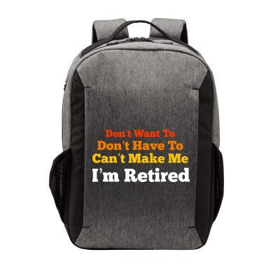 Funny Retirement For Adult, Sarcastic Graphic Tee Vector Backpack
