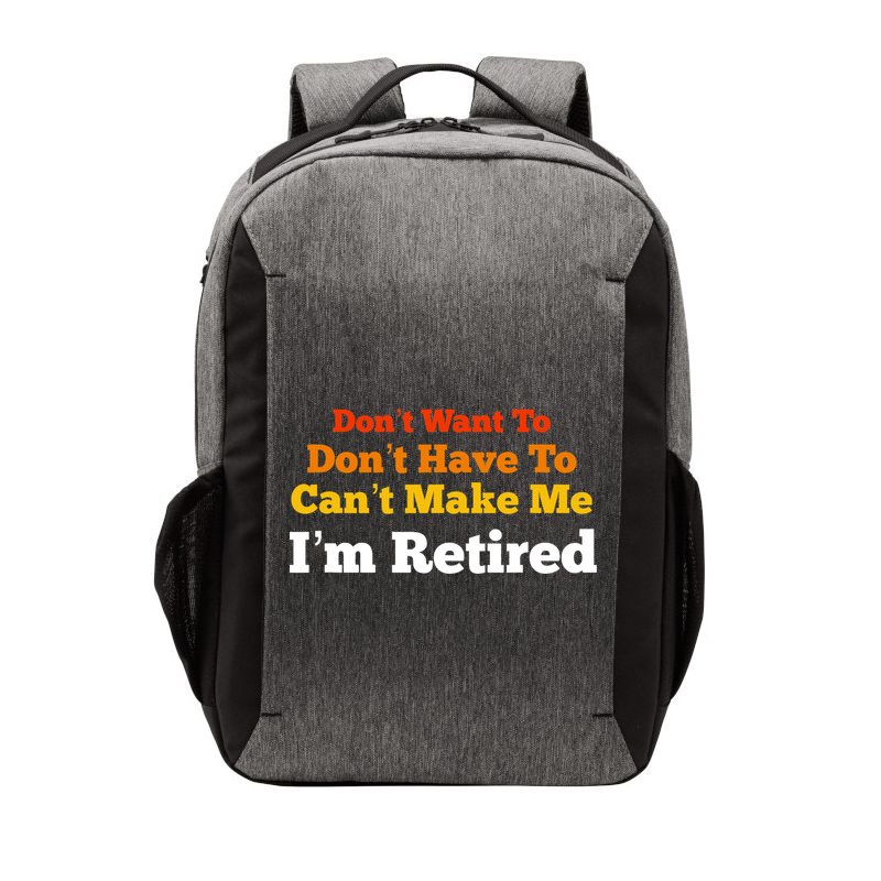 Funny Retirement For Adult, Sarcastic Graphic Tee Vector Backpack