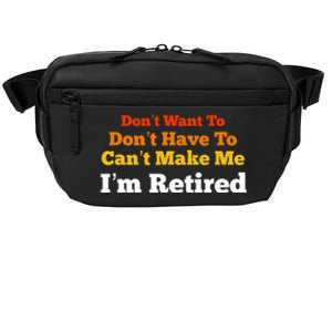 Funny Retirement For Adult, Sarcastic Graphic Tee Crossbody Pack