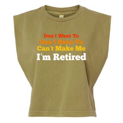 Funny Retirement For Adult, Sarcastic Graphic Tee Garment-Dyed Women's Muscle Tee