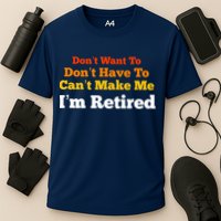 Funny Retirement For Adult, Sarcastic Graphic Tee Cooling Performance Crew T-Shirt