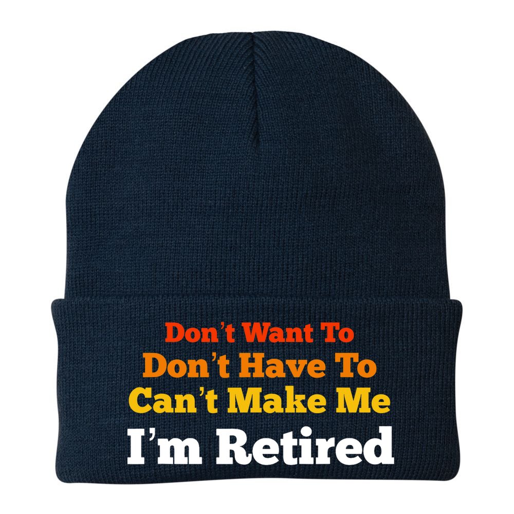 Funny Retirement For Adult, Sarcastic Graphic Tee Beanie