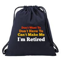 Funny Retirement For Adult, Sarcastic Graphic Tee Drawstring Bag