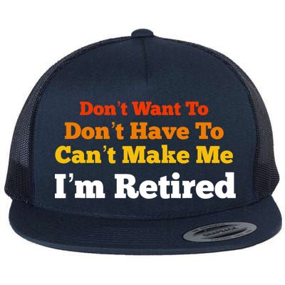 Funny Retirement For Adult, Sarcastic Graphic Tee Flatbill Hat