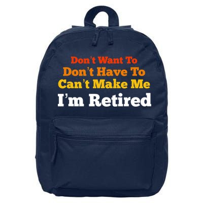 Funny Retirement For Adult, Sarcastic Graphic Tee 16 in Basic Backpack