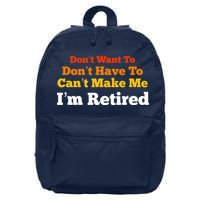 Funny Retirement For Adult, Sarcastic Graphic Tee 16 in Basic Backpack