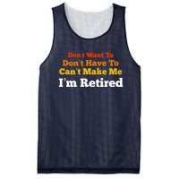 Funny Retirement For Adult, Sarcastic Graphic Tee Mesh Reversible Basketball Jersey Tank