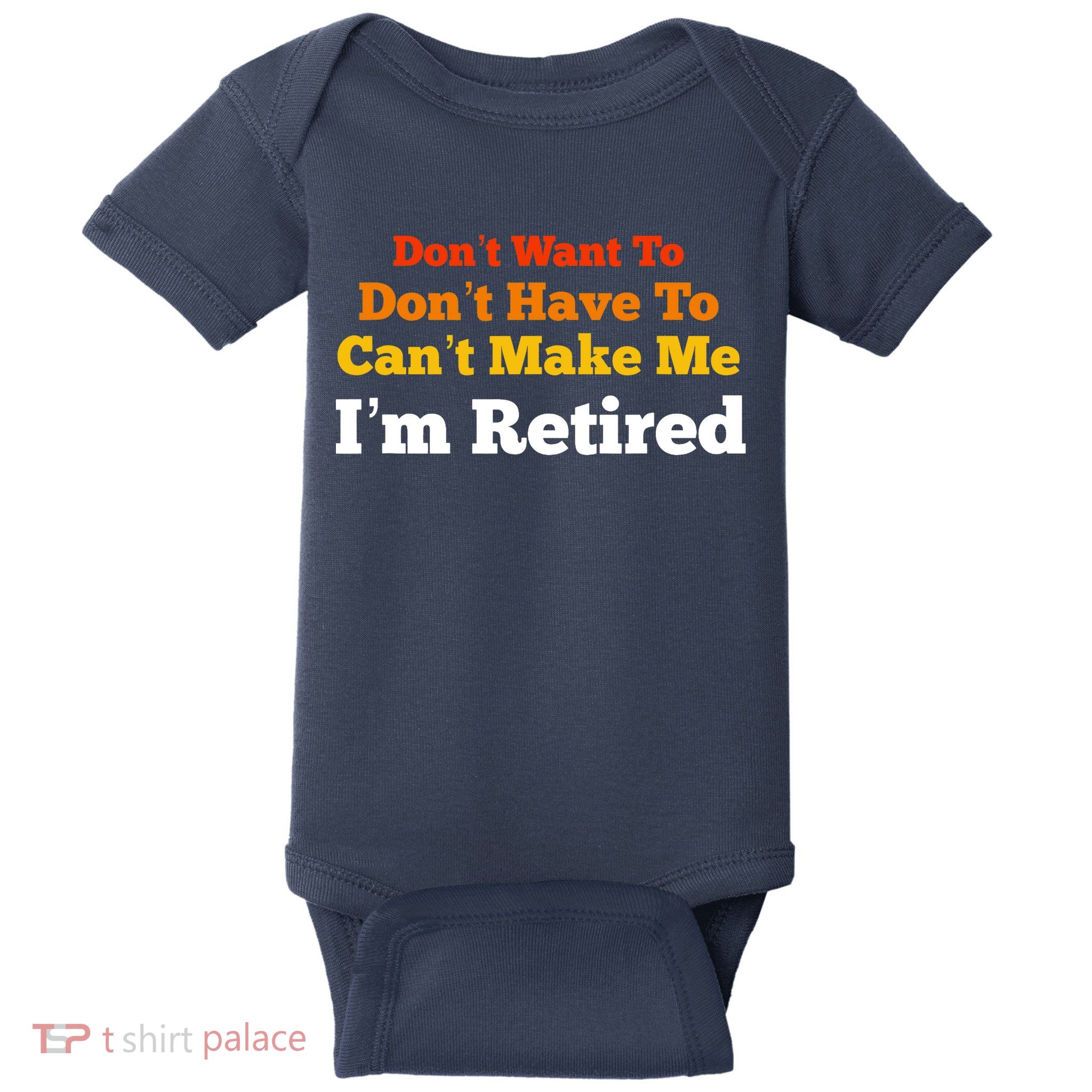 Funny Retirement For Adult, Sarcastic Graphic Tee Baby Bodysuit