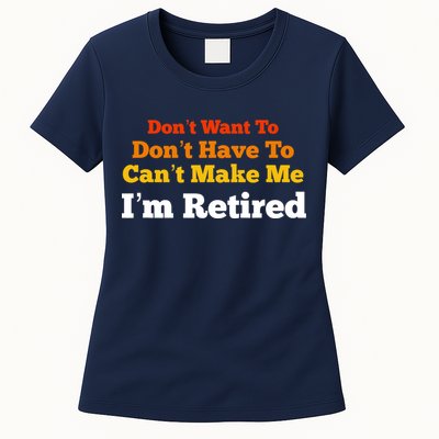 Funny Retirement For Adult, Sarcastic Graphic Tee Womens T-Shirt