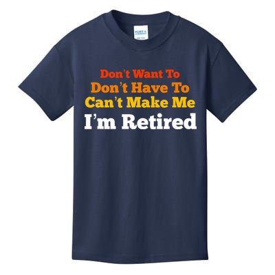Funny Retirement For Adult, Sarcastic Graphic Tee Kids T-Shirt