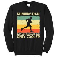 Funny Running For Dad Marathon Runner Coach Marathoner Tall Sweatshirt