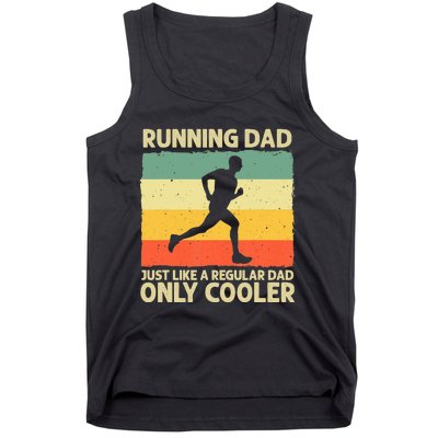 Funny Running For Dad Marathon Runner Coach Marathoner Tank Top