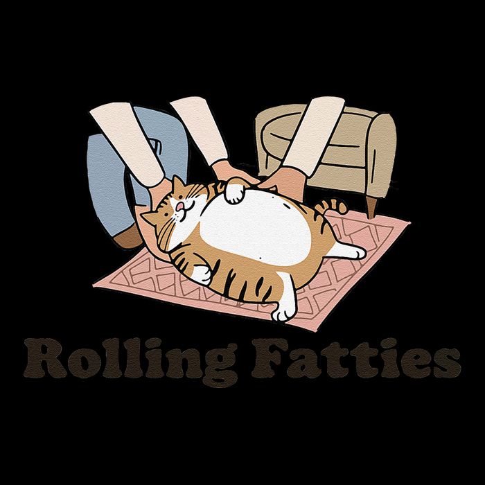 Funny Rolling Fatties Cat Fat Kitten For 16 in Basic Backpack