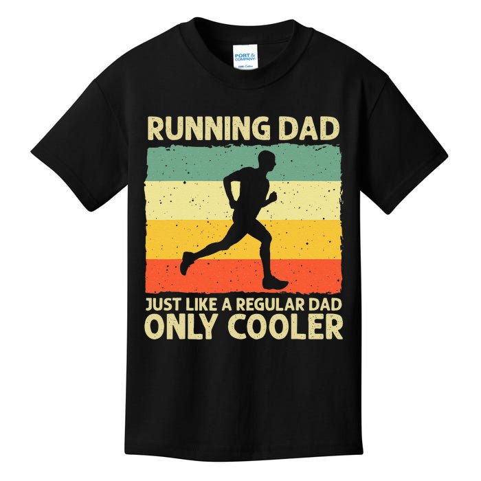 Funny Running For Men Dad Marathon Runner Coach Marathoner Kids T-Shirt