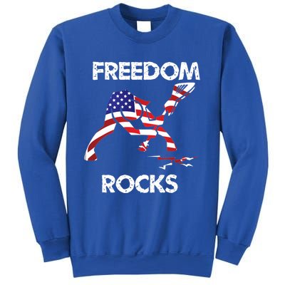 Freedom Rocks For Patriots And Music Lovers Cool Gift Sweatshirt