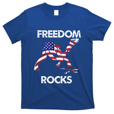 Freedom Rocks For Patriots And Music Lovers Cool Gift T-Shirt