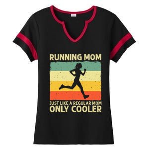 Funny Running For Women Mom Marathoner Runner Coach Racing Ladies Halftime Notch Neck Tee