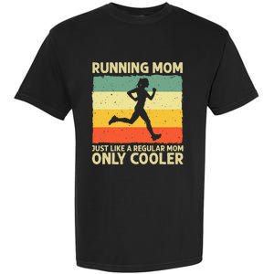 Funny Running For Women Mom Marathoner Runner Coach Racing Garment-Dyed Heavyweight T-Shirt