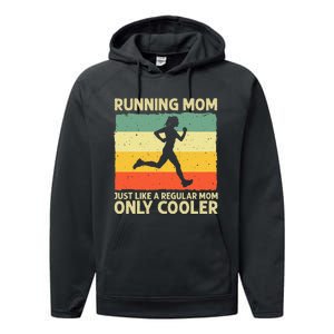 Funny Running For Women Mom Marathoner Runner Coach Racing Performance Fleece Hoodie