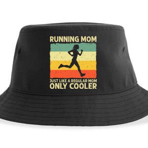 Funny Running For Women Mom Marathoner Runner Coach Racing Sustainable Bucket Hat