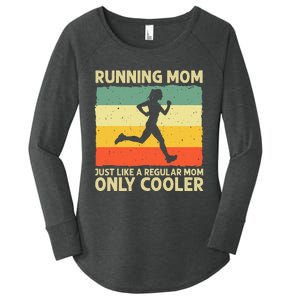 Funny Running For Women Mom Marathoner Runner Coach Racing Women's Perfect Tri Tunic Long Sleeve Shirt