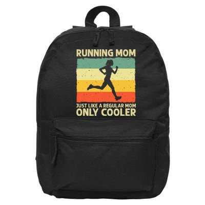 Funny Running For Women Mom Marathoner Runner Coach Racing 16 in Basic Backpack