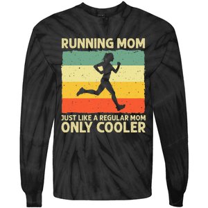 Funny Running For Women Mom Marathoner Runner Coach Racing Tie-Dye Long Sleeve Shirt