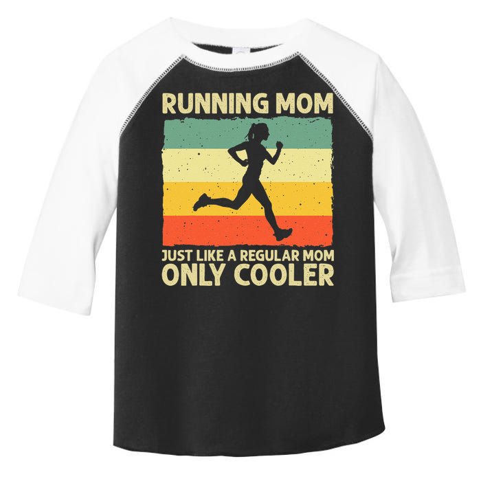 Funny Running For Women Mom Marathoner Runner Coach Racing Toddler Fine Jersey T-Shirt