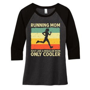 Funny Running For Women Mom Marathoner Runner Coach Racing Women's Tri-Blend 3/4-Sleeve Raglan Shirt