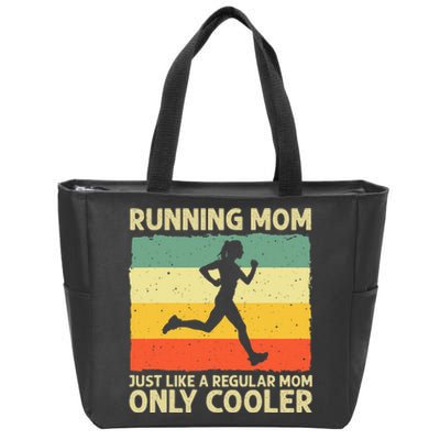 Funny Running For Women Mom Marathoner Runner Coach Racing Zip Tote Bag