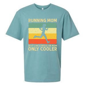 Funny Running For Women Mom Marathoner Runner Coach Racing Sueded Cloud Jersey T-Shirt